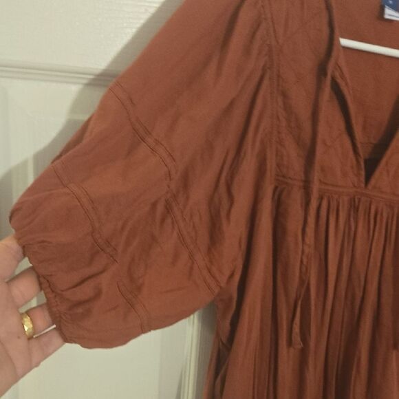 Rust Orange Boho Dress - Picture 5 of 6